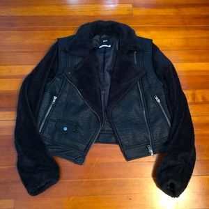 Cropped Urban Outfitters Moto Jacket